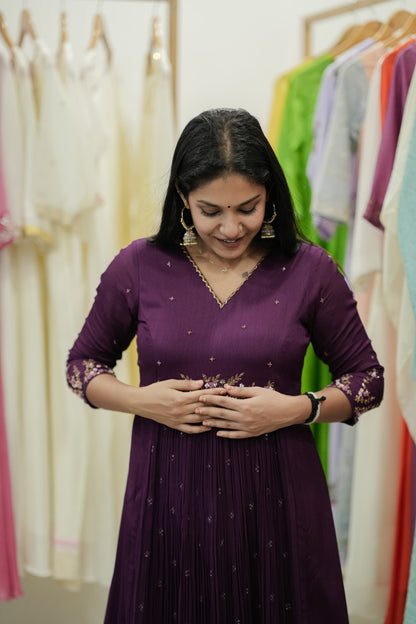 Handworked Pleated Kurta