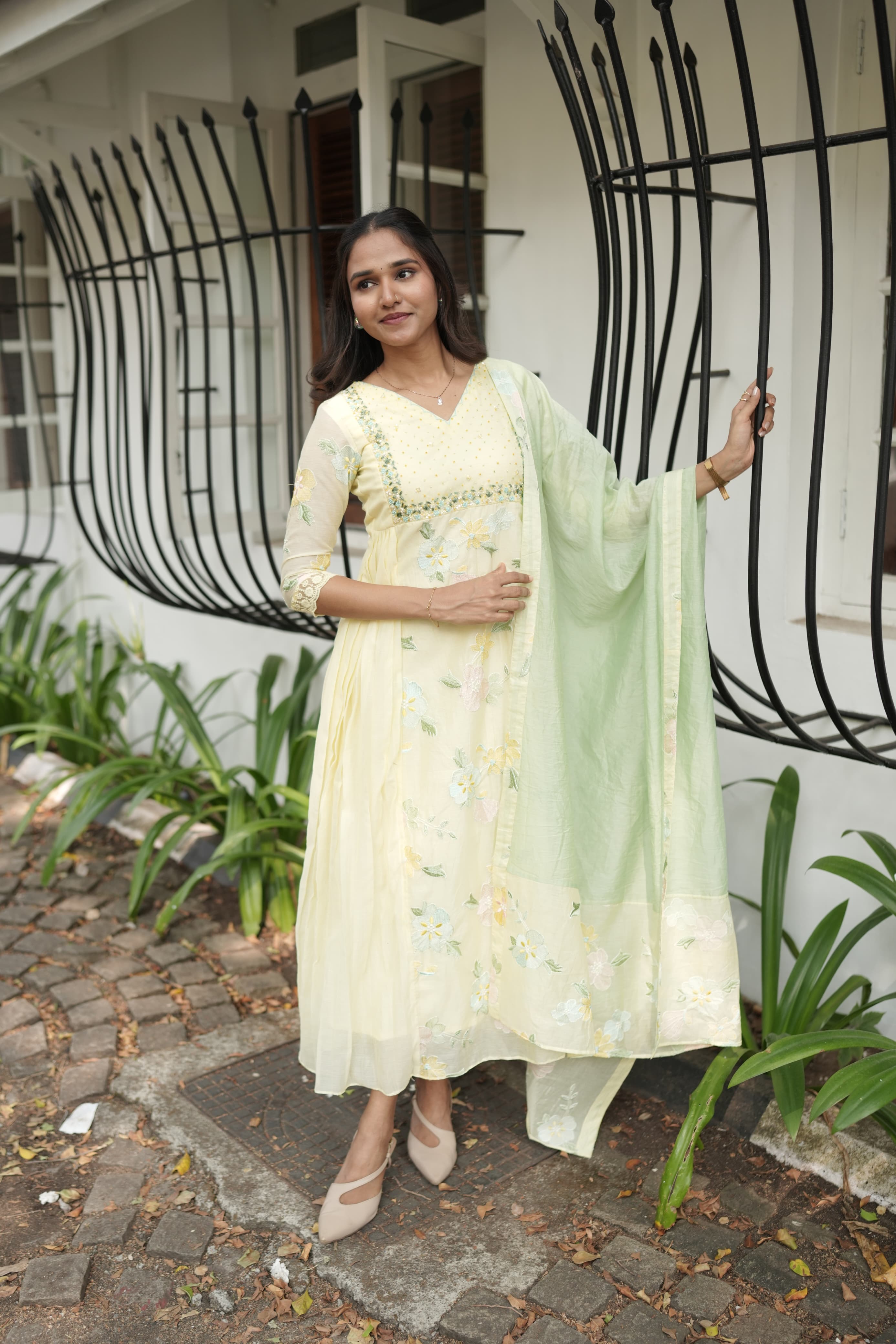 Handworked Designer Kurta with Dupatta