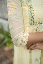Handworked Designer Kurta with Dupatta