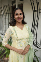 Handworked Designer Kurta with Dupatta