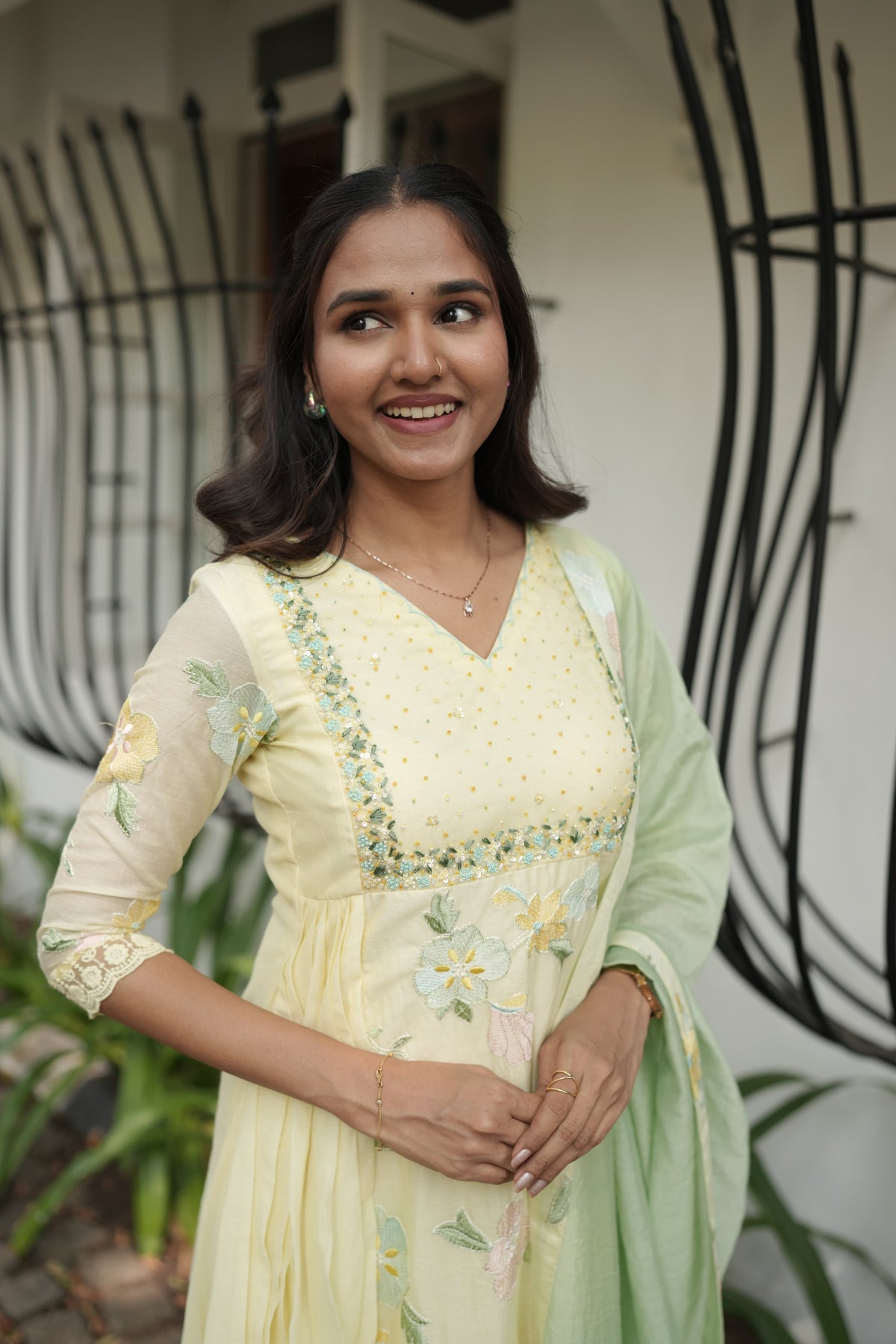 Handworked Designer Kurta with Dupatta