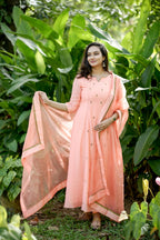 Handworked 3 Panel Kurta with Dupatta