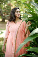 Handworked 3 Panel Kurta with Dupatta