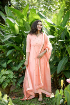 Handworked 3 Panel Kurta with Dupatta