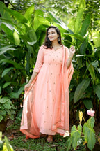 Handworked 3 Panel Kurta with Dupatta
