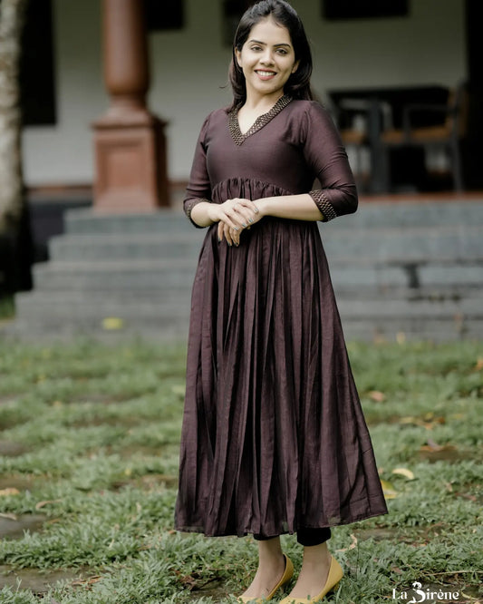 Handworked Pleated kurta