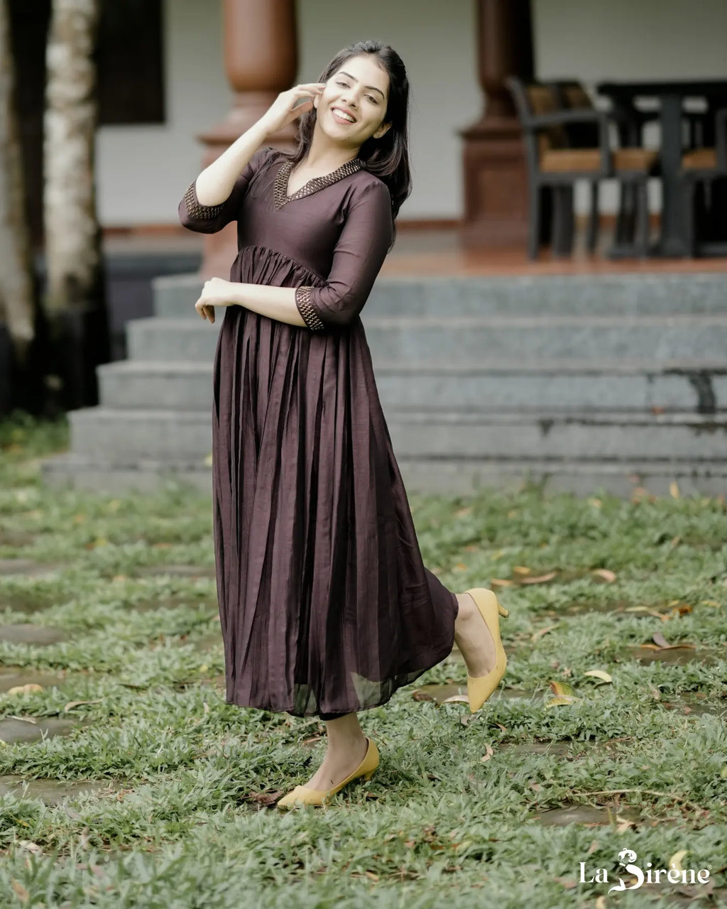 Handworked Pleated kurta