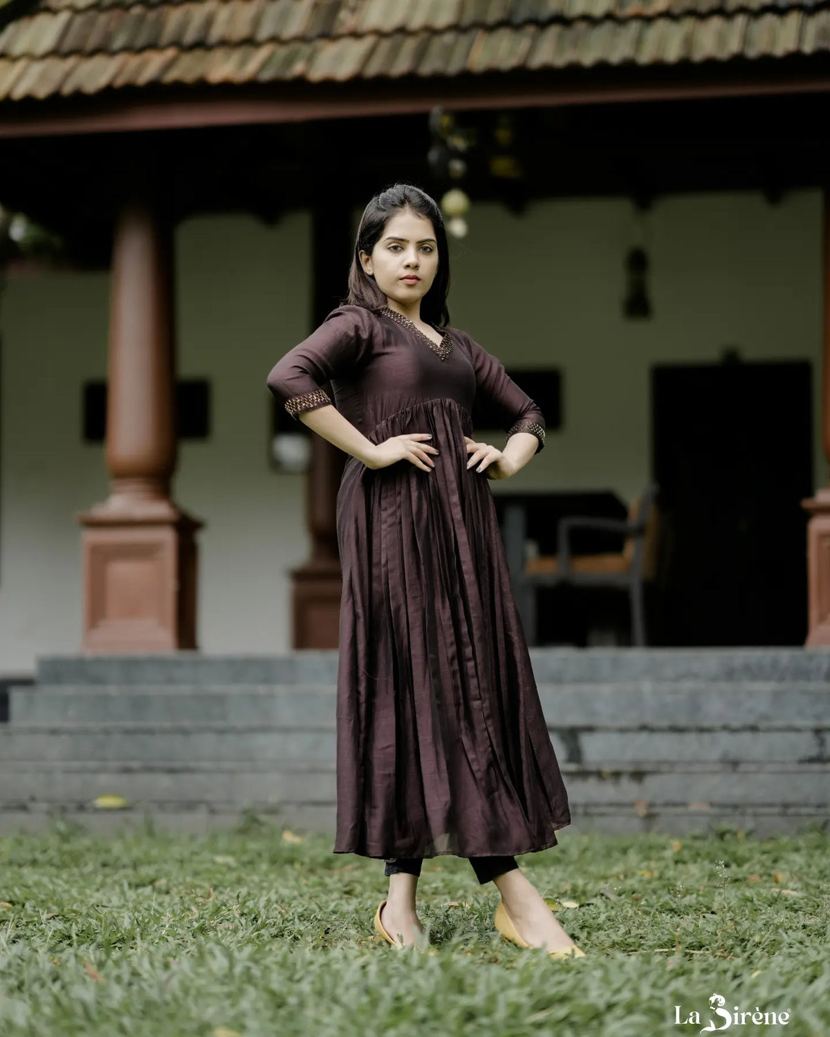 Handworked Pleated kurta
