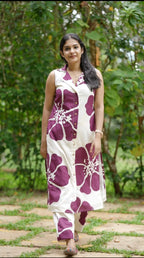 Sleeveless Cotton Kurta Set