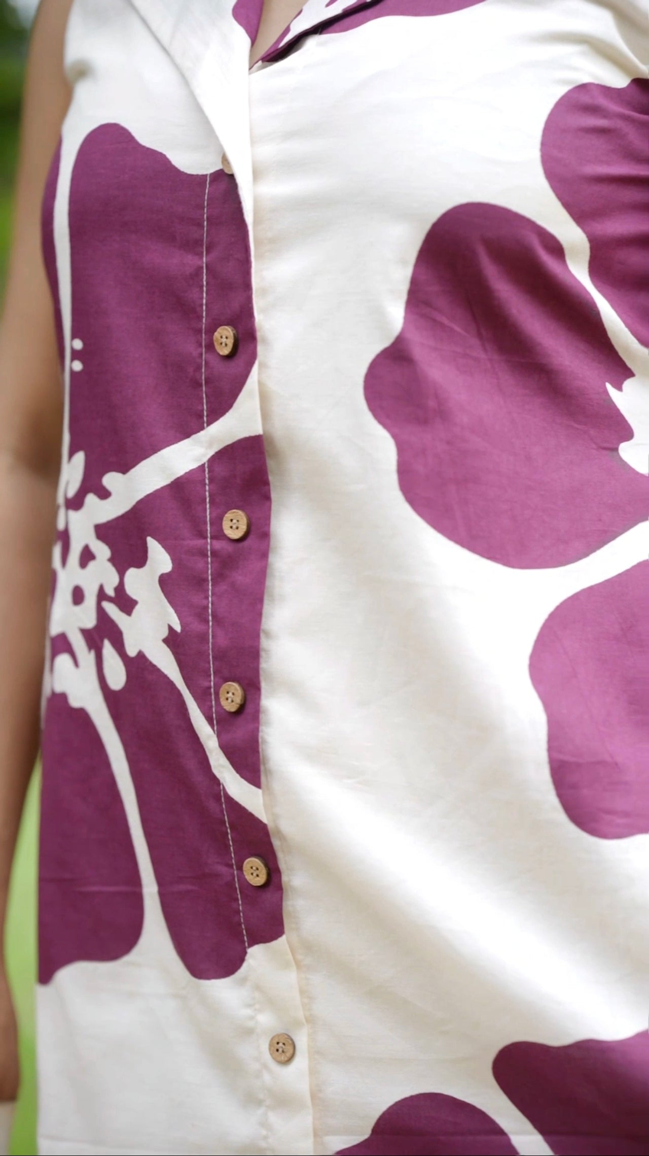 Sleeveless Cotton Kurta Set