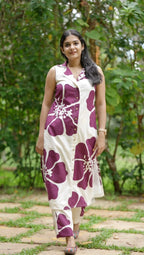 Sleeveless Cotton Kurta Set