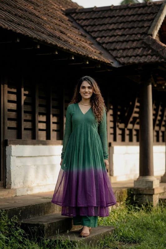 Handworked Ombre Dyed Kurta