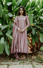 Handworked Panel Cut Kurta with Dupatta