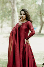 Handworked Panel Cut Kurta with Dupatta