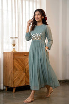 Handworked Pleated Kurta
