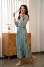 Handworked Pleated Kurta