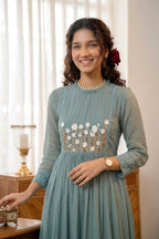 Handworked Pleated Kurta