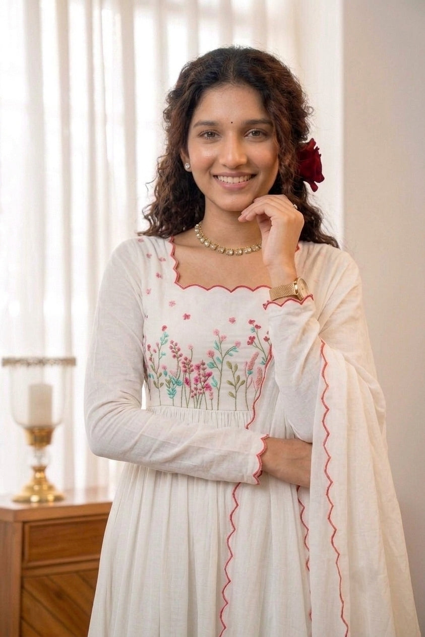 Handworked Pleated Kurta
