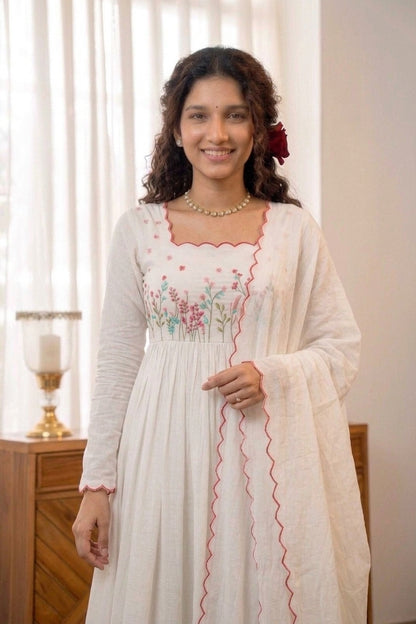 Handworked Pleated Kurta