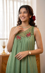 Handworked Designer Sleeveless Kurta
