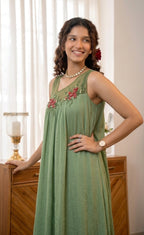 Handworked Designer Sleeveless Kurta