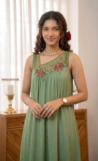 Handworked Designer Sleeveless Kurta