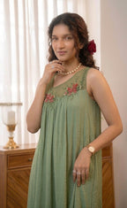 Handworked Designer Sleeveless Kurta