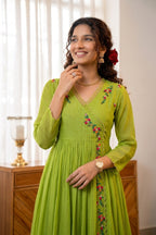 Handworked Pleated Kurta