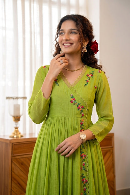 Handworked Pleated Kurta