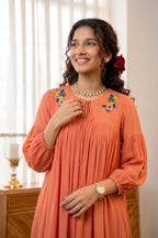 Handworked Pleated Kurta