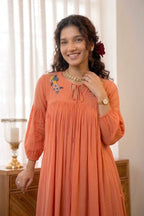 Handworked Pleated Kurta
