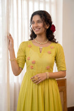 Handworked Pleated Kurta