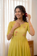 Handworked Pleated Kurta