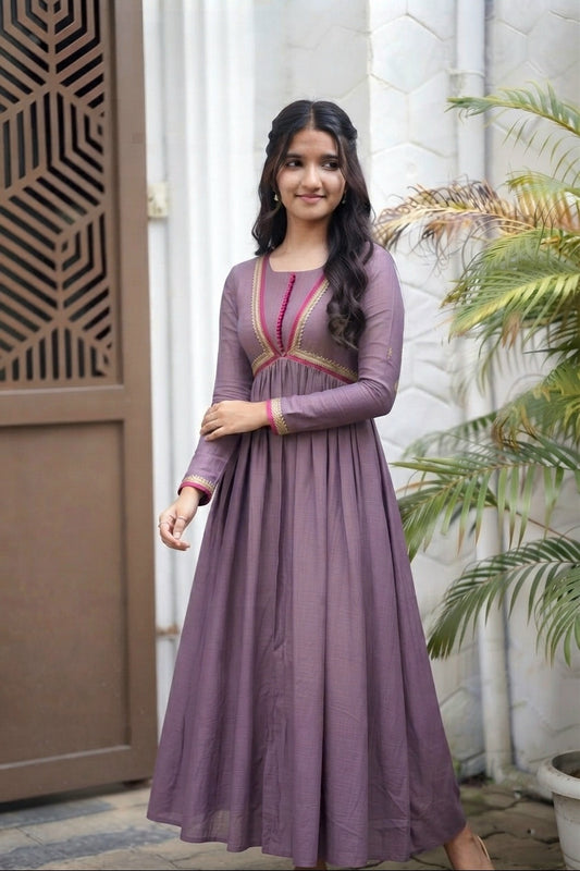 Handworked Pleated Kurta