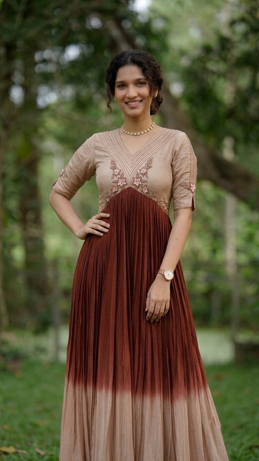 Handworked ombre dyed kurta