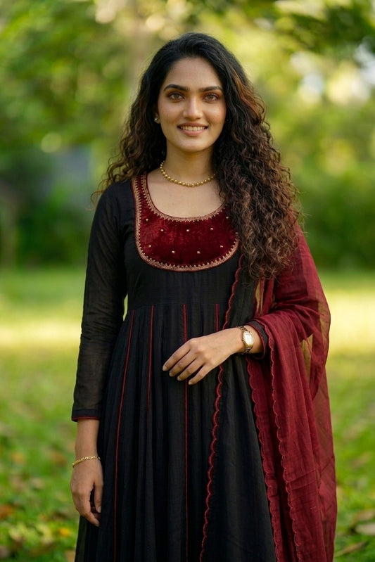 Handworked Designer Kurta with Dupatta