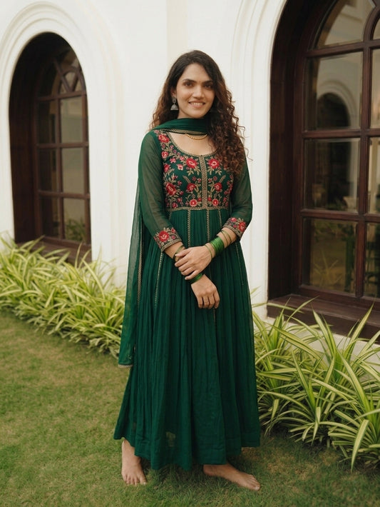 Designer Premium Handworked Kurta with Dupatta