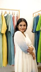 Handworked Pleated Kurta with Dupatta