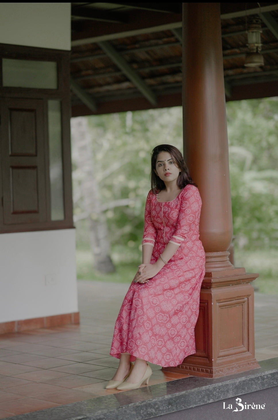 Designer A line Batik Printed Kurta