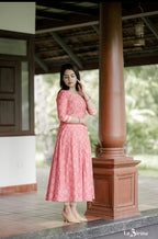 Designer A line Batik Printed Kurta