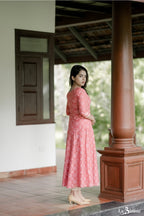 Designer A line Batik Printed Kurta