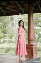Designer A line Batik Printed Kurta