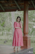 Designer A line Batik Printed Kurta