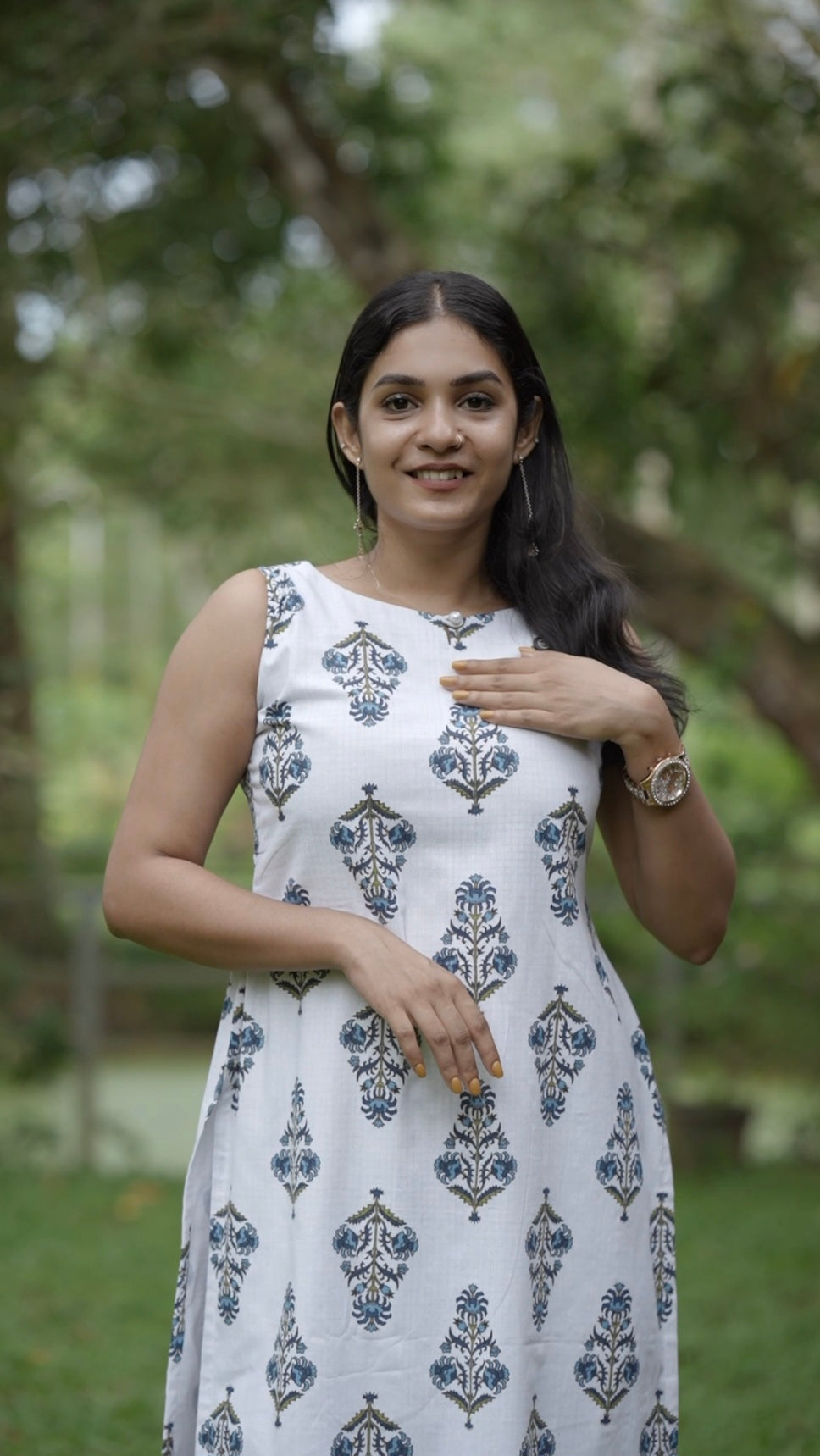 Designer A line Kurta with Bottom