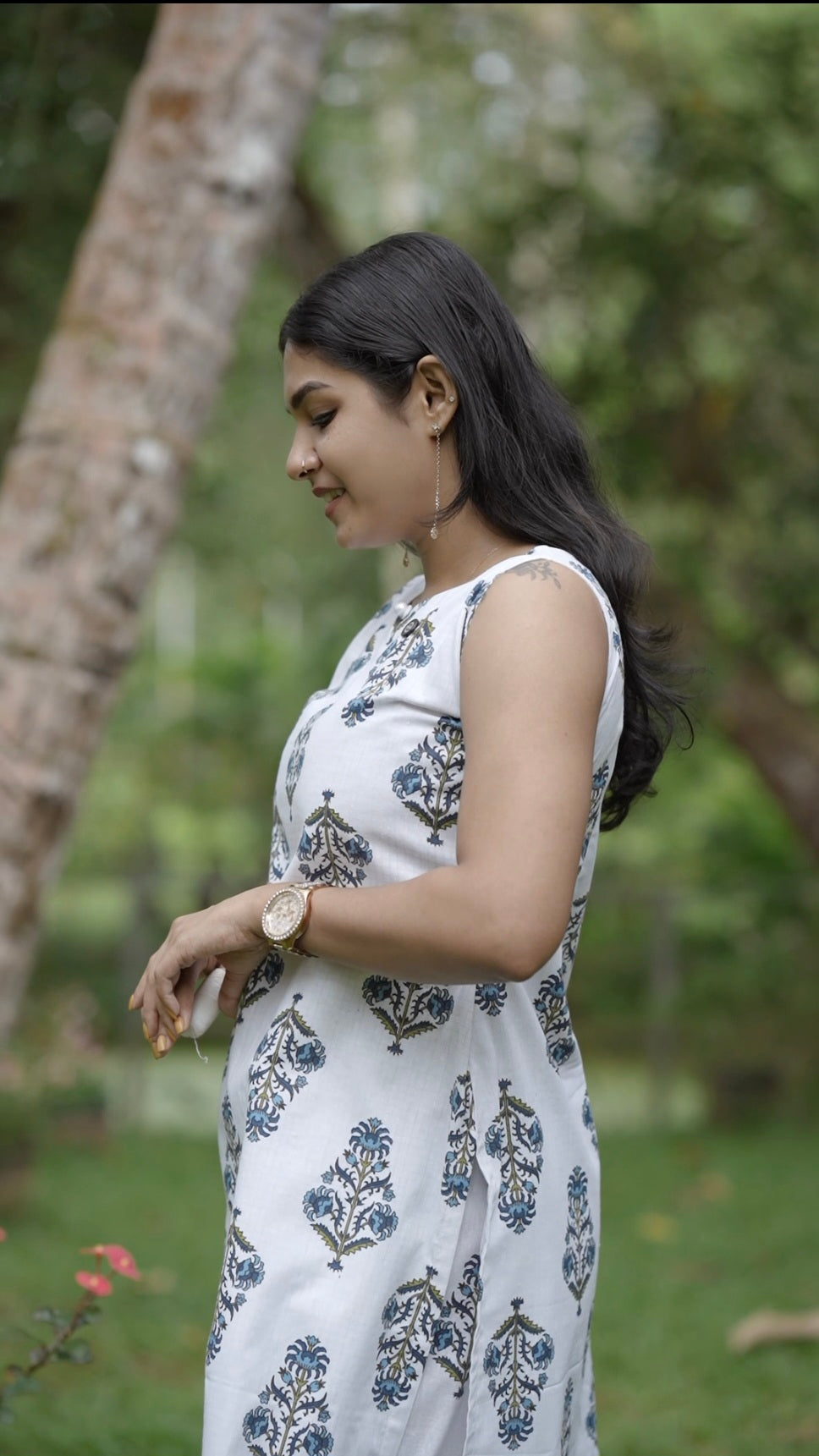 Designer A line Kurta with Bottom