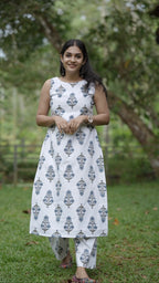 Designer A line Kurta with Bottom