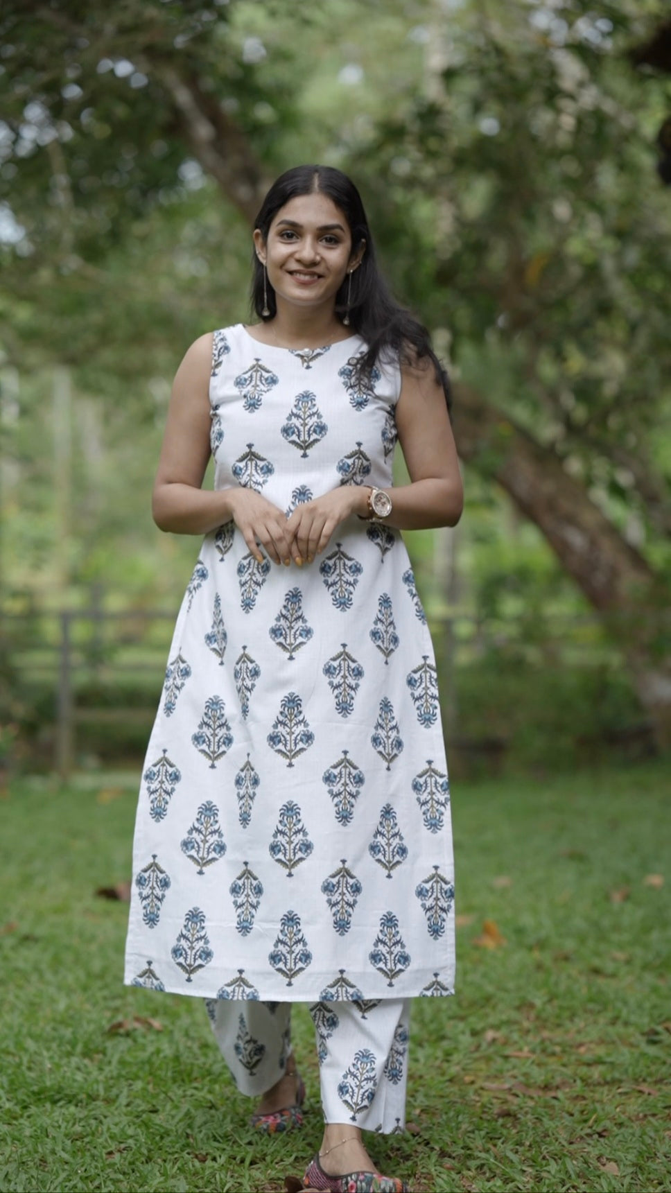 Designer A line Kurta with Bottom