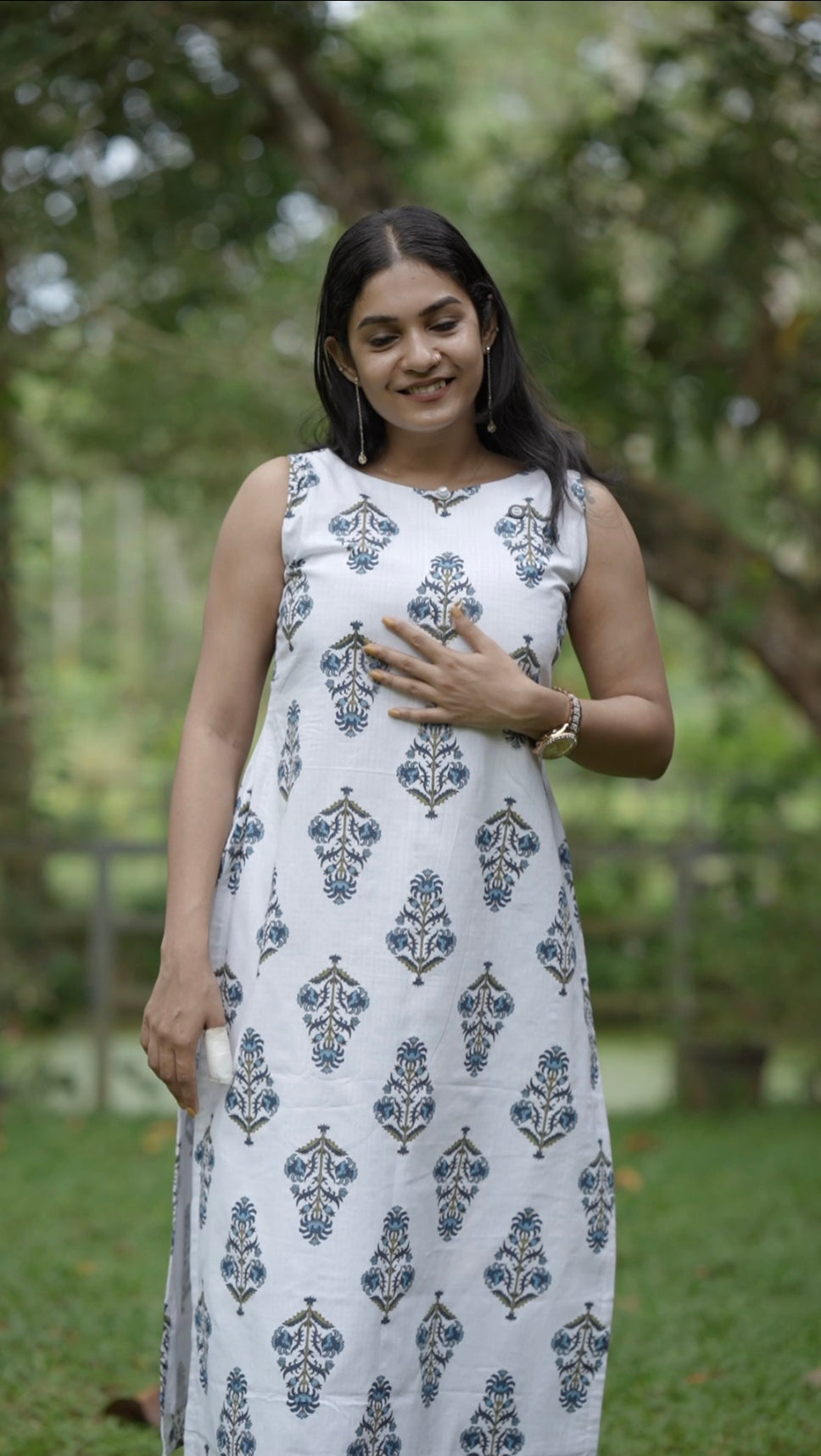 Designer A line Kurta with Bottom
